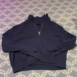 Brandy Melville cropped quarter zip